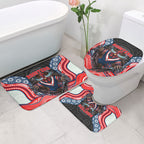 Sydney Roosters Bathroom Set The Scream of Lightning Eyes - Indigenous Dot Ripping Effect