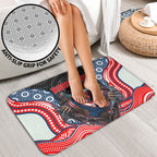 Sydney Roosters Bathroom Set The Scream of Lightning Eyes - Indigenous Dot Ripping Effect