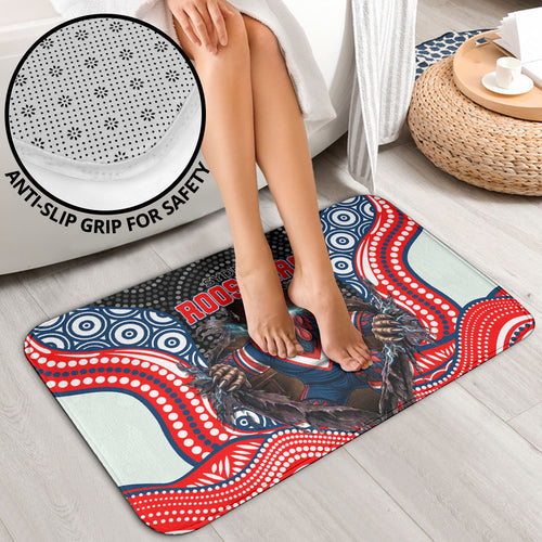 Sydney Roosters Bathroom Set The Scream of Lightning Eyes - Indigenous Dot Ripping Effect
