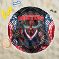 Sydney Roosters Beach Blanket The Scream of Lightning Eyes - Indigenous Dot Ripping Effect