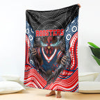 Sydney Roosters Blanket The Scream of Lightning Eyes - Indigenous Dot Ripping Effect