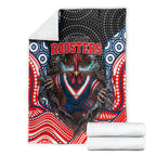 Sydney Roosters Blanket The Scream of Lightning Eyes - Indigenous Dot Ripping Effect