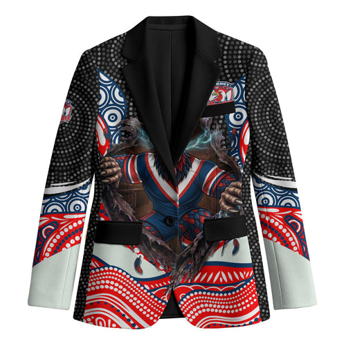 Sydney Roosters Blazer The Scream of Lightning Eyes - Indigenous Dot Ripping Effect