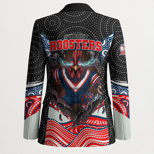 Sydney Roosters Blazer The Scream of Lightning Eyes - Indigenous Dot Ripping Effect