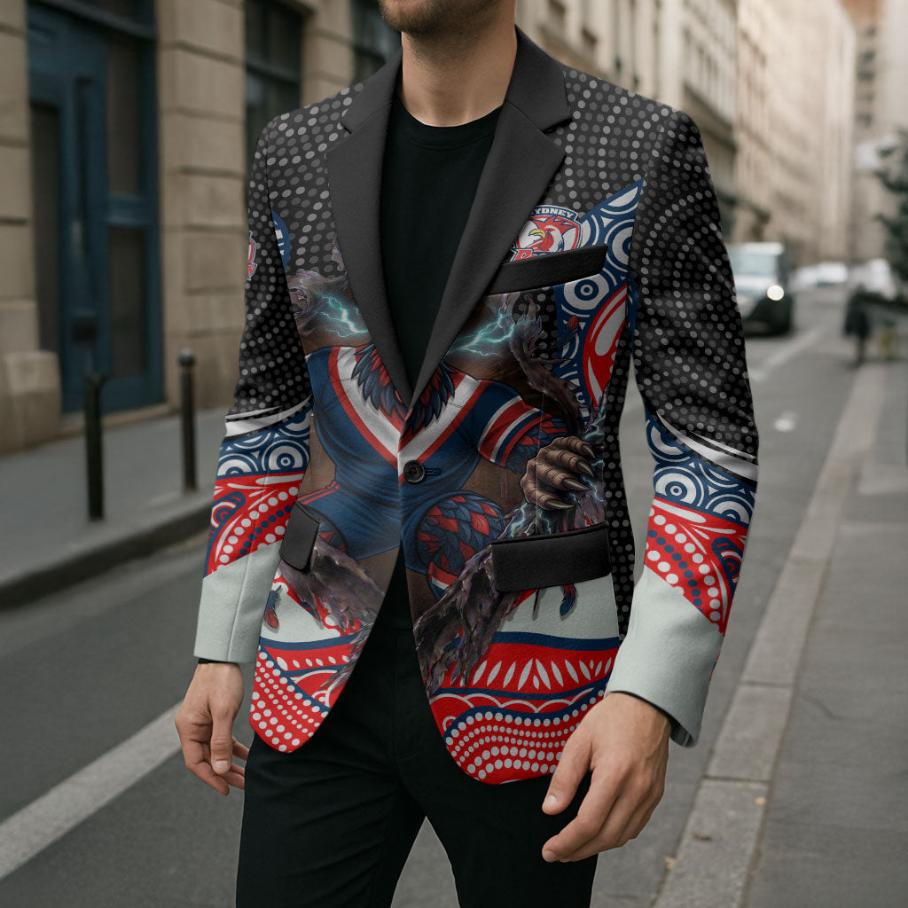 Sydney Roosters Blazer The Scream of Lightning Eyes - Indigenous Dot Ripping Effect