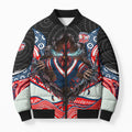 Sydney Roosters Bomber Puffer Jacket The Scream of Lightning Eyes - Indigenous Dot Ripping Effect