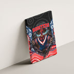 Sydney Roosters Canvas Wall Art The Scream of Lightning Eyes - Indigenous Dot Ripping Effect