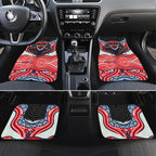 Sydney Roosters Car Mats The Scream of Lightning Eyes - Indigenous Dot Ripping Effect