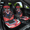 Sydney Roosters Car Seat Cover The Scream of Lightning Eyes - Indigenous Dot Ripping Effect