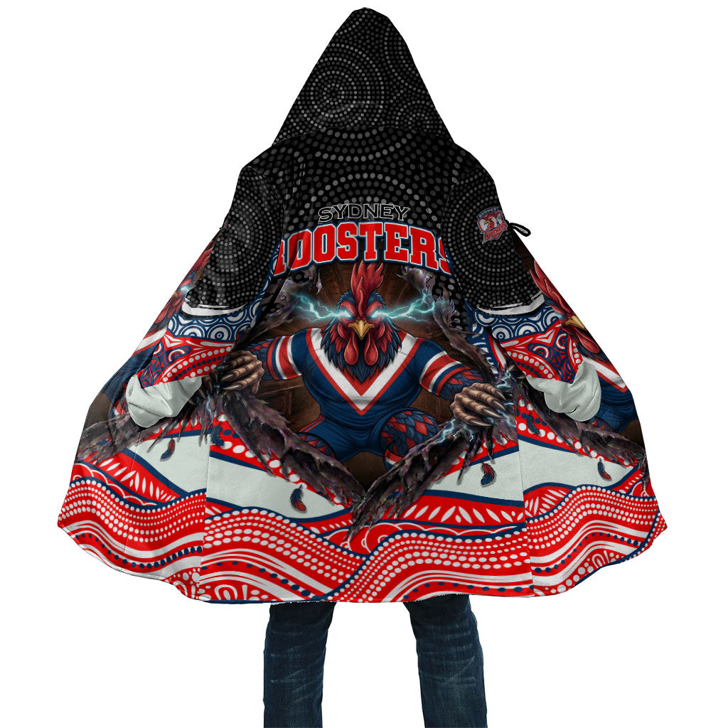 Sydney Roosters Cloak The Scream of Lightning Eyes - Indigenous Dot Ripping Effect