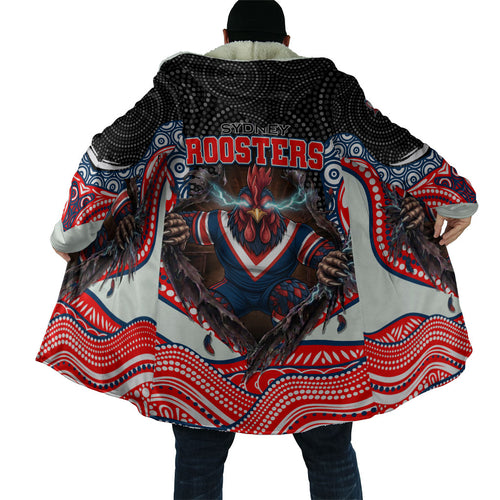Sydney Roosters Cloak The Scream of Lightning Eyes - Indigenous Dot Ripping Effect