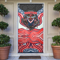 Sydney Roosters Door Cover The Scream of Lightning Eyes - Indigenous Dot Ripping Effect