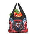 Sydney Roosters Grocery Bag The Scream of Lightning Eyes - Indigenous Dot Ripping Effect