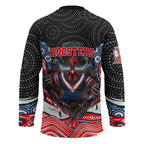 Sydney Roosters Hockey Jersey The Scream of Lightning Eyes - Indigenous Dot Ripping Effect