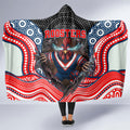 Sydney Roosters Hooded Blanket The Scream of Lightning Eyes - Indigenous Dot Ripping Effect