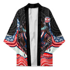 Sydney Roosters Kimono The Scream of Lightning Eyes - Indigenous Dot Ripping Effect