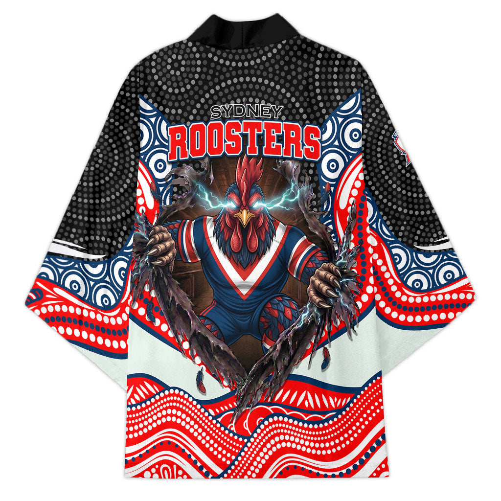 Sydney Roosters Kimono The Scream of Lightning Eyes - Indigenous Dot Ripping Effect