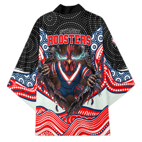 Sydney Roosters Kimono The Scream of Lightning Eyes - Indigenous Dot Ripping Effect
