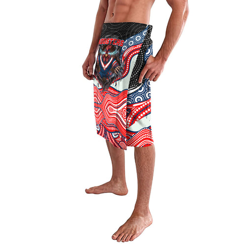 Sydney Roosters Lavalava The Scream of Lightning Eyes - Indigenous Dot Ripping Effect