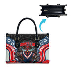 Sydney Roosters Leather Bag The Scream of Lightning Eyes - Indigenous Dot Ripping Effect