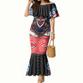 Sydney Roosters Mermaid Dress The Scream of Lightning Eyes - Indigenous Dot Ripping Effect