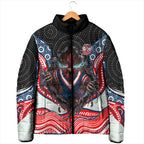 Sydney Roosters Padded Jacket The Scream of Lightning Eyes - Indigenous Dot Ripping Effect