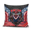 Sydney Roosters Pillow Cover The Scream of Lightning Eyes - Indigenous Dot Ripping Effect