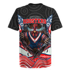 Sydney Roosters Rugby Jersey The Scream of Lightning Eyes - Indigenous Dot Ripping Effect