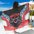Sydney Roosters Sarong The Scream of Lightning Eyes - Indigenous Dot Ripping Effect