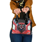 Sydney Roosters Shoulder Handbag The Scream of Lightning Eyes - Indigenous Dot Ripping Effect