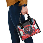 Sydney Roosters Shoulder Handbag The Scream of Lightning Eyes - Indigenous Dot Ripping Effect