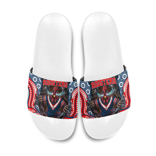 Sydney Roosters Slide Sandals The Scream of Lightning Eyes - Indigenous Dot Ripping Effect