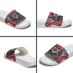 Sydney Roosters Slide Sandals The Scream of Lightning Eyes - Indigenous Dot Ripping Effect
