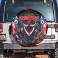 Sydney Roosters Spare Tire Cover The Scream of Lightning Eyes - Indigenous Dot Ripping Effect