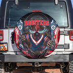 Sydney Roosters Spare Tire Cover The Scream of Lightning Eyes - Indigenous Dot Ripping Effect