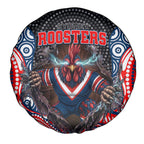 Sydney Roosters Spare Tire Cover The Scream of Lightning Eyes - Indigenous Dot Ripping Effect