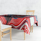Sydney Roosters Tablecloth The Scream of Lightning Eyes - Indigenous Dot Ripping Effect