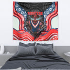 Sydney Roosters Tapestry The Scream of Lightning Eyes - Indigenous Dot Ripping Effect