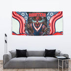 Sydney Roosters Tapestry The Scream of Lightning Eyes - Indigenous Dot Ripping Effect