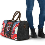 Sydney Roosters Travel Bag The Scream of Lightning Eyes - Indigenous Dot Ripping Effect