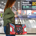 Sydney Roosters Travel Bag The Scream of Lightning Eyes - Indigenous Dot Ripping Effect