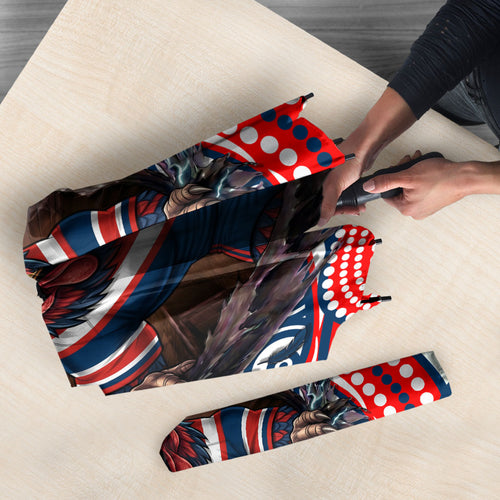Sydney Roosters Umbrella The Scream of Lightning Eyes - Indigenous Dot Ripping Effect