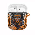 Wests Tigers AirPods Case The Scream of Lightning Eyes - Indigenous Dot Ripping Effect