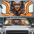 Wests Tigers Auto Sun Shade The Scream of Lightning Eyes - Indigenous Dot Ripping Effect