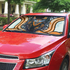 Wests Tigers Auto Sun Shade The Scream of Lightning Eyes - Indigenous Dot Ripping Effect