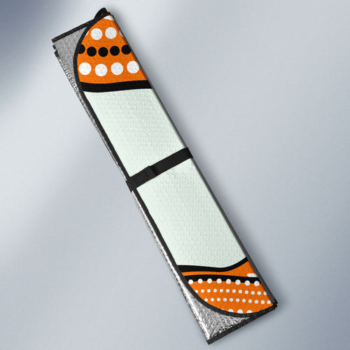 Wests Tigers Auto Sun Shade The Scream of Lightning Eyes - Indigenous Dot Ripping Effect