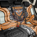 Wests Tigers Back Car Seat Cover The Scream of Lightning Eyes - Indigenous Dot Ripping Effect