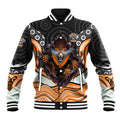 Wests Tigers Baseball Jacket The Scream of Lightning Eyes - Indigenous Dot Ripping Effect