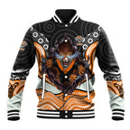 Wests Tigers Baseball Jacket The Scream of Lightning Eyes - Indigenous Dot Ripping Effect