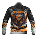 Wests Tigers Baseball Jacket The Scream of Lightning Eyes - Indigenous Dot Ripping Effect
